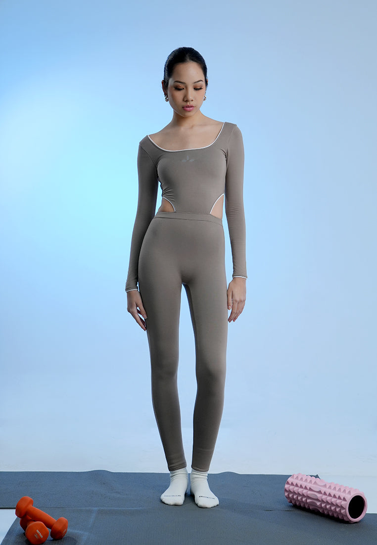 Holy Woman Full Body Backless Long Slevee Jumpsuit