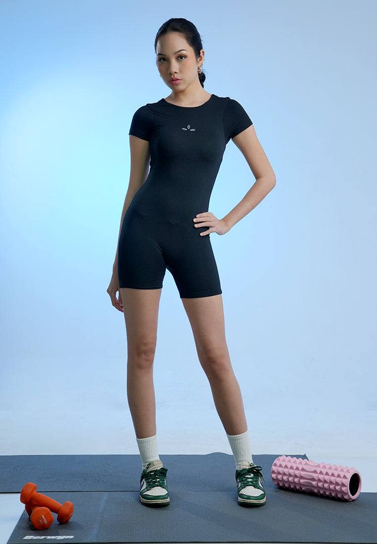 Holy Woman Backless Short Sleeve Jumpsuit