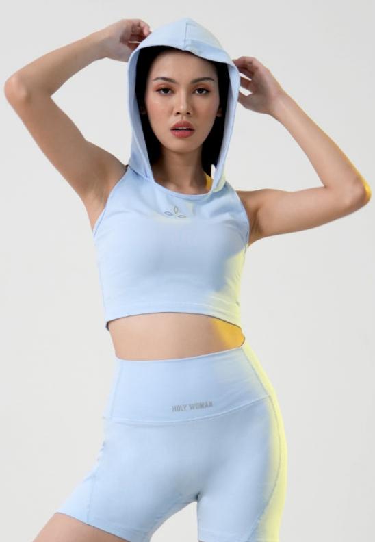 Holy Woman Atasan Olahraga Hoodie Tank Top