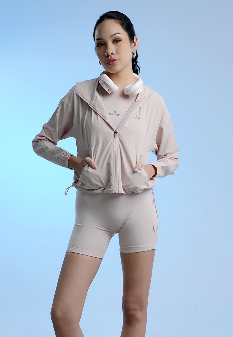 Holy Woman Atasan Wanita Hoodie Cropped Jacket