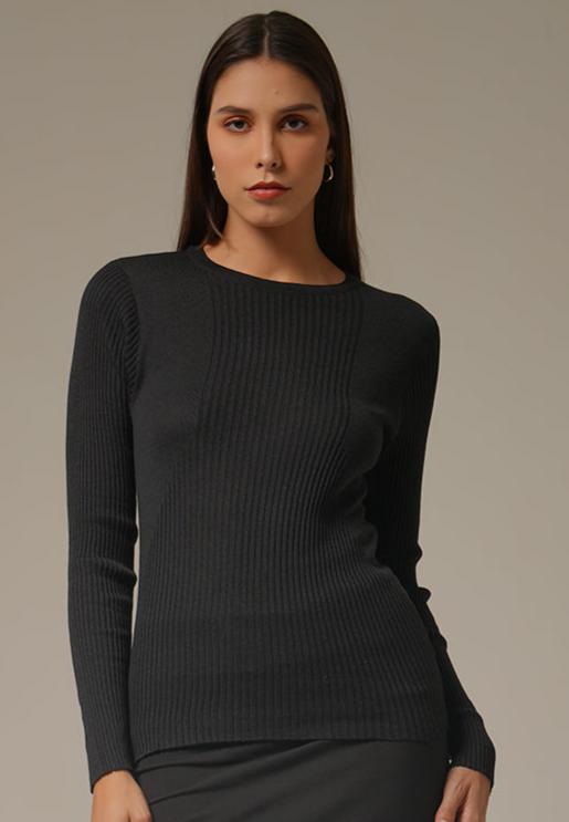 Holy Woman Atasan Rajut Lengan Panjang Manipura Pullover