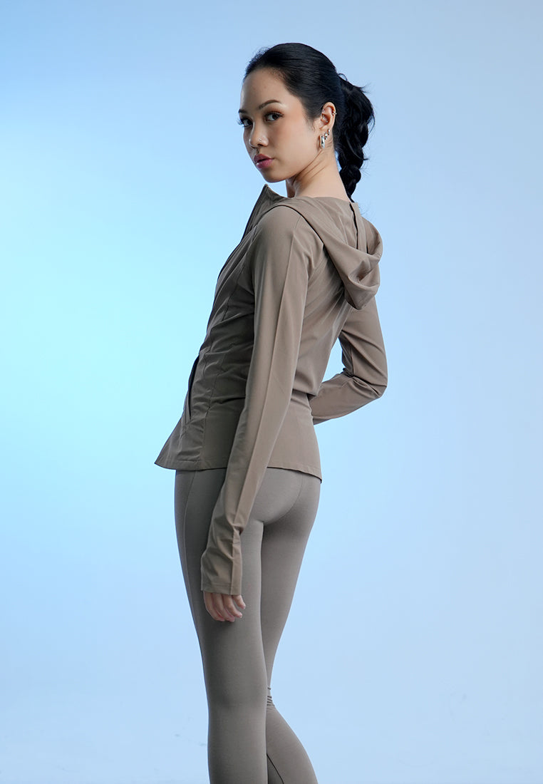 Holw Woman Atasan Wanita Hoodie Zip Up Jacket