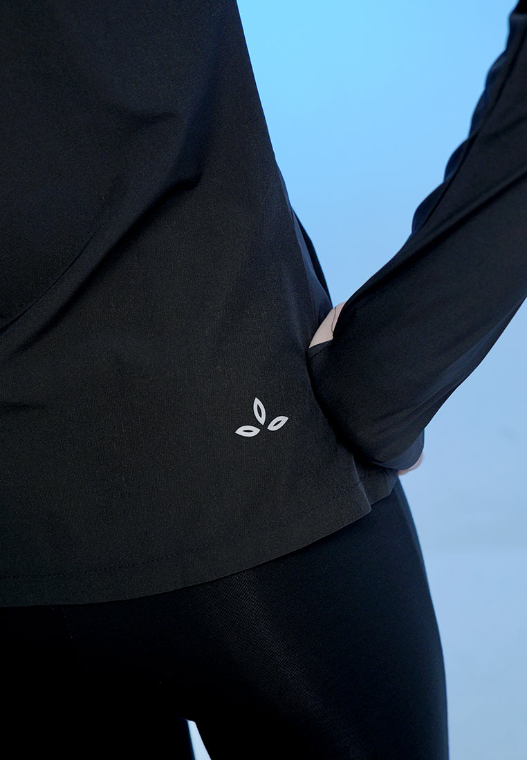 Holw Woman Atasan Wanita Hoodie Zip Up Jacket