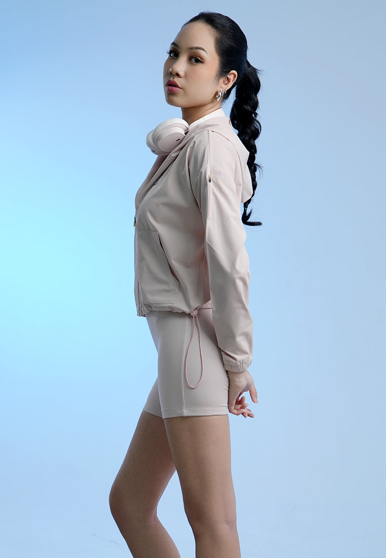 Holy Woman Atasan Wanita Hoodie Cropped Jacket