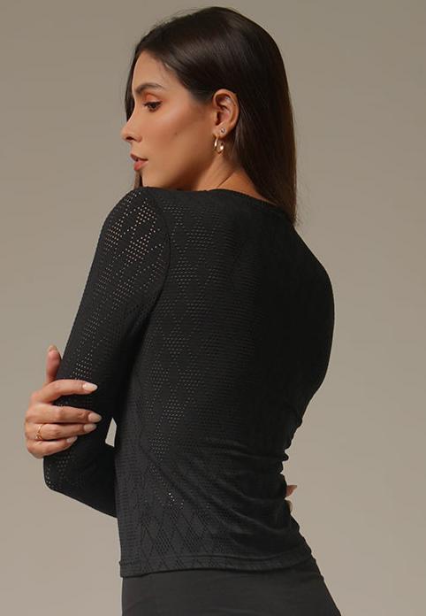 Holy Woman Atasan Rajut Lengan Panjang Basic Long Sleeve