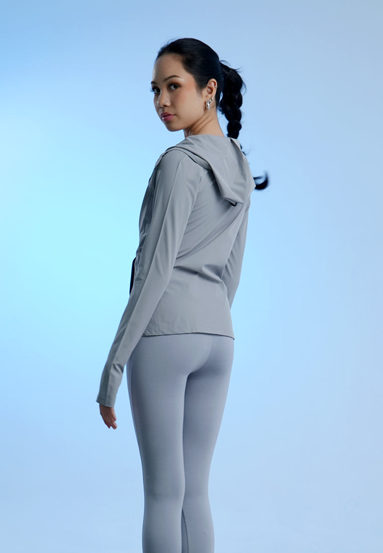 Holw Woman Atasan Wanita Hoodie Zip Up Jacket