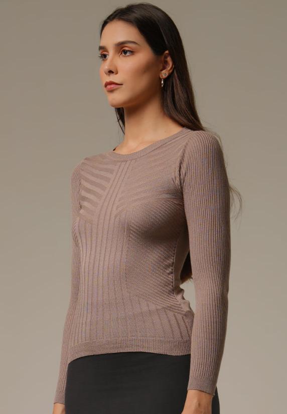 Holy Woman Atasan Kaos Lengan Panjang Kundalini Pullover