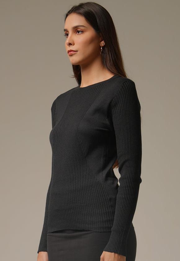 Holy Woman Atasan Rajut Lengan Panjang Manipura Pullover