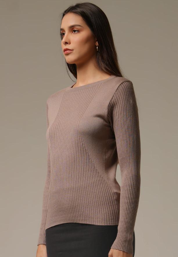 Holy Woman Atasan Rajut Lengan Panjang Manipura Pullover