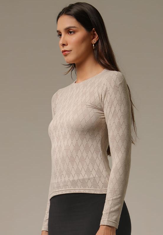 Holy Woman Atasan Rajut Lengan Panjang Basic Long Sleeve