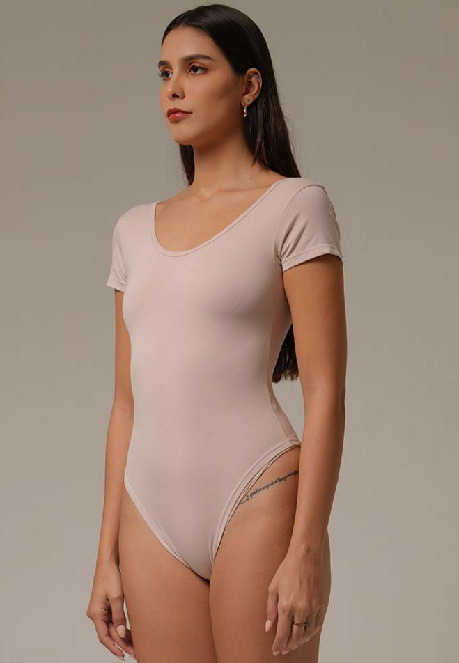 Holy Woman  Bodysuit Lengan Pendek Short Sleeve Backless Bodysuit Wanita