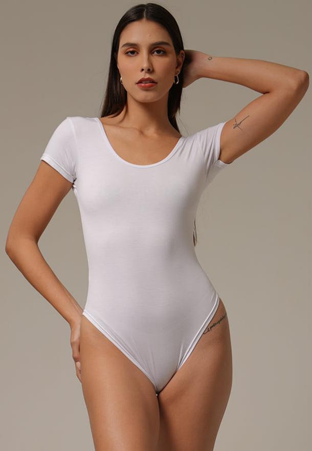 Holy Woman  Bodysuit Lengan Pendek Short Sleeve Backless Bodysuit Wanita