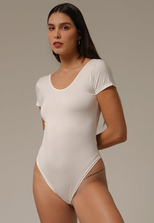 Holy Woman  Bodysuit Lengan Pendek Short Sleeve Backless Bodysuit Wanita