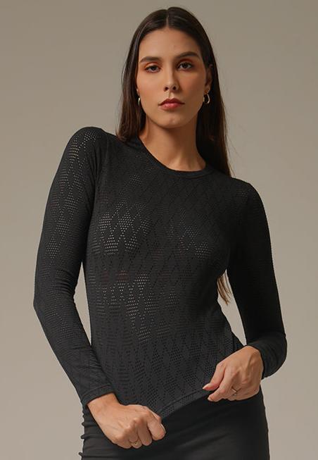 Holy Woman Atasan Rajut Lengan Panjang Basic Long Sleeve