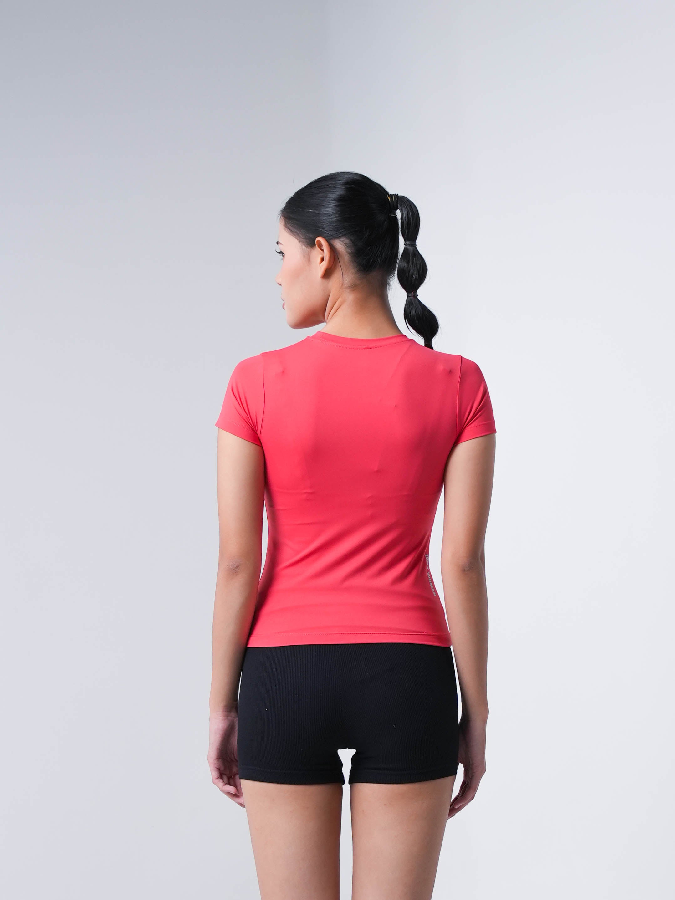 Holy Woman Atasan Kaos Olahraga Lengan Pendek Wanita Basic Short Sleeve