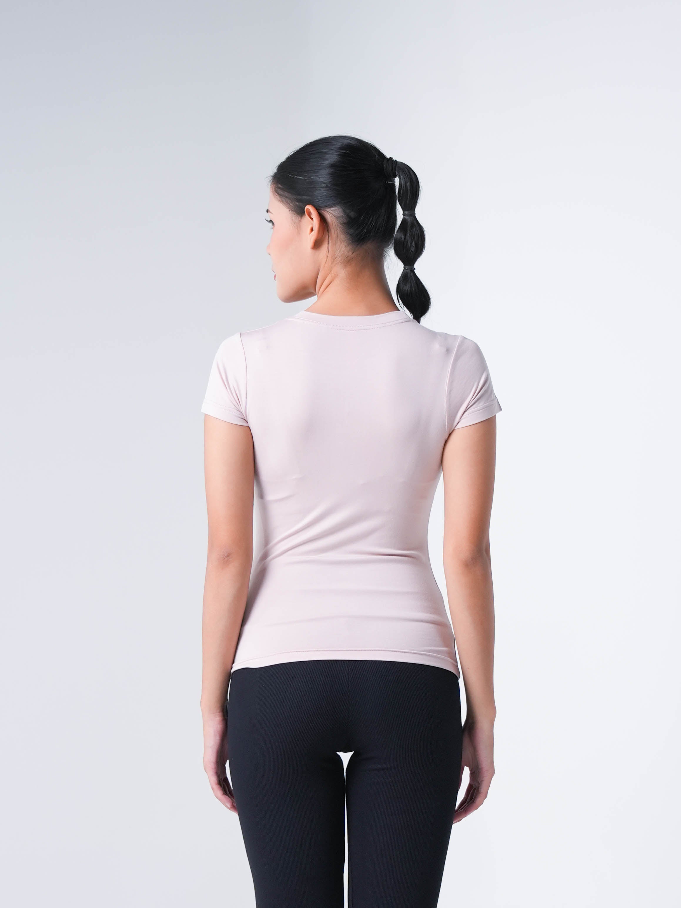 Holy Woman Atasan Kaos Olahraga Lengan Pendek Wanita Basic Short Sleeve T-Shirt