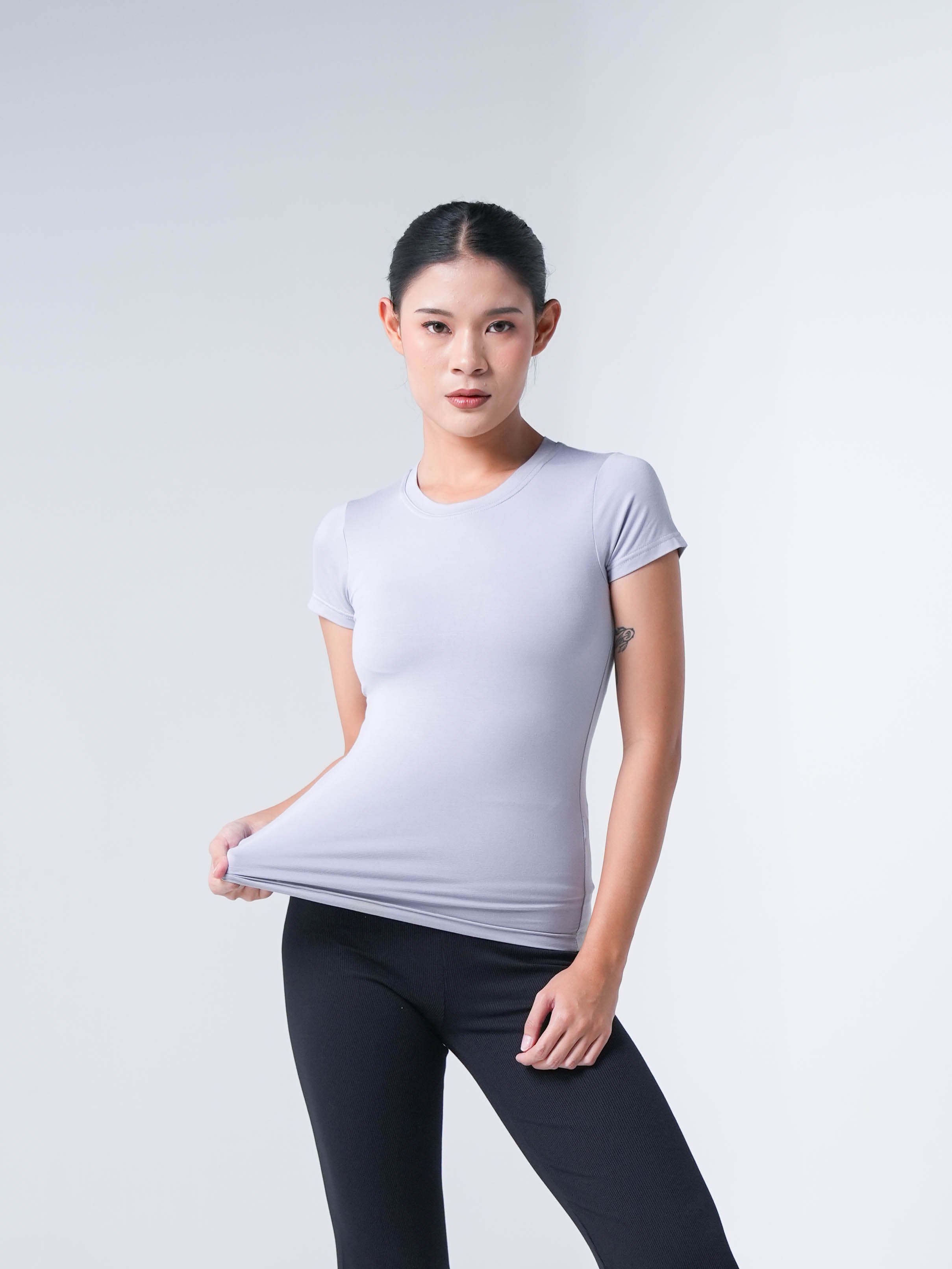 Holy Woman Atasan Kaos Olahraga Lengan Pendek Wanita Basic Short Sleeve T-Shirt