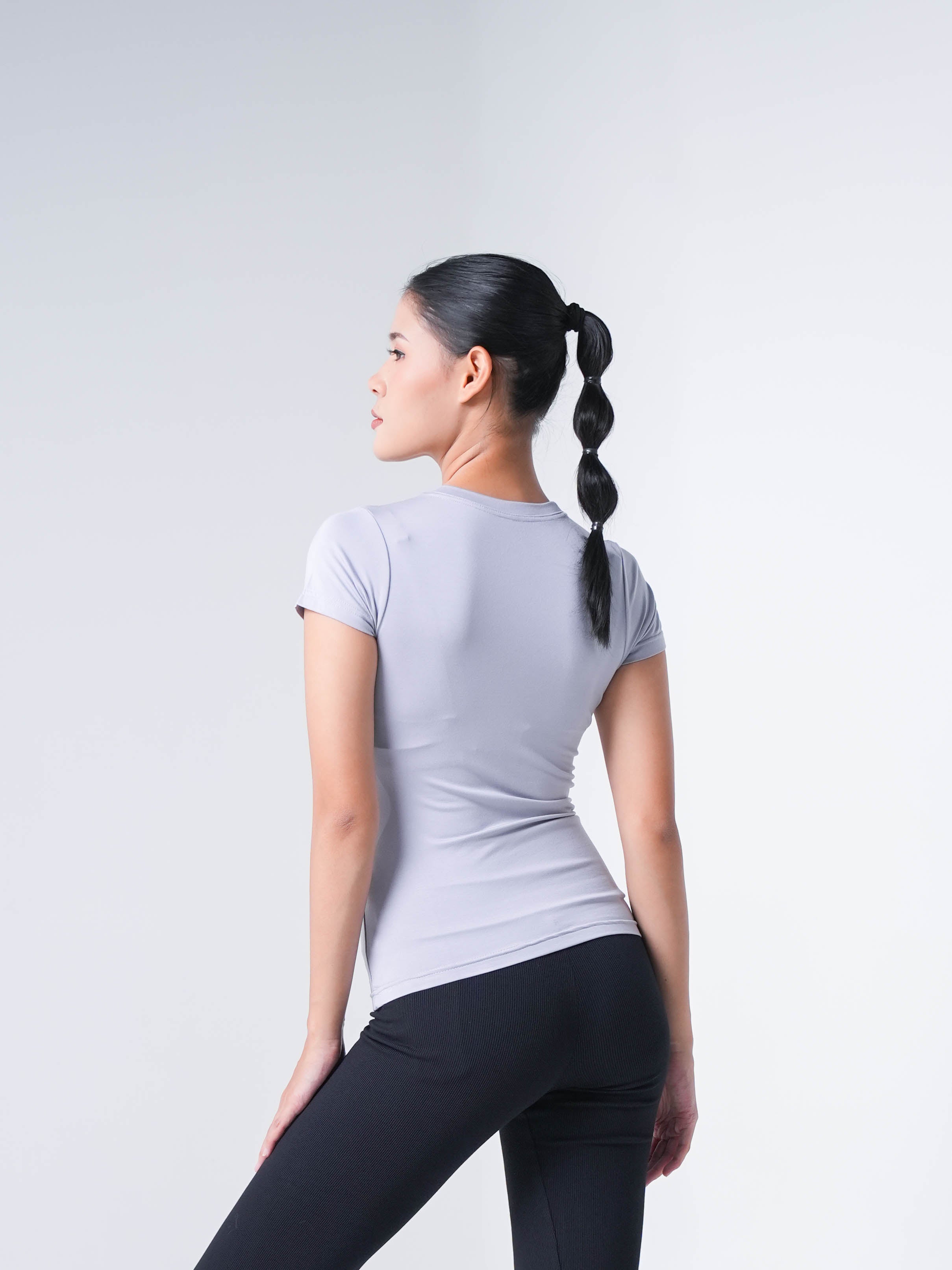 Holy Woman Atasan Kaos Olahraga Lengan Pendek Wanita Basic Short Sleeve T-Shirt